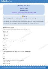 Đề thi học kì 2 Toán 8 - Đề số 4 - Cánh diều